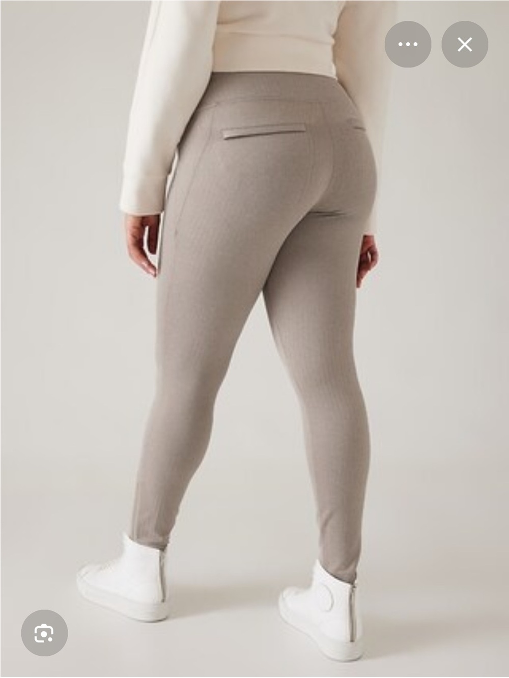 Athleta Delancey Herringbone Tight in Taupe Grey